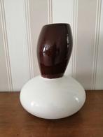Vintage vaas, paddestoel model, IKEBANA, jaren '90, Overige kleuren, Ophalen of Verzenden, Minder dan 50 cm, Glas