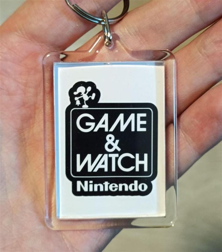 Game & Watch logo Retro Videogame Sleutelhanger, Verzamelen, Sleutelhangers, Nieuw, Overige typen, Verzenden