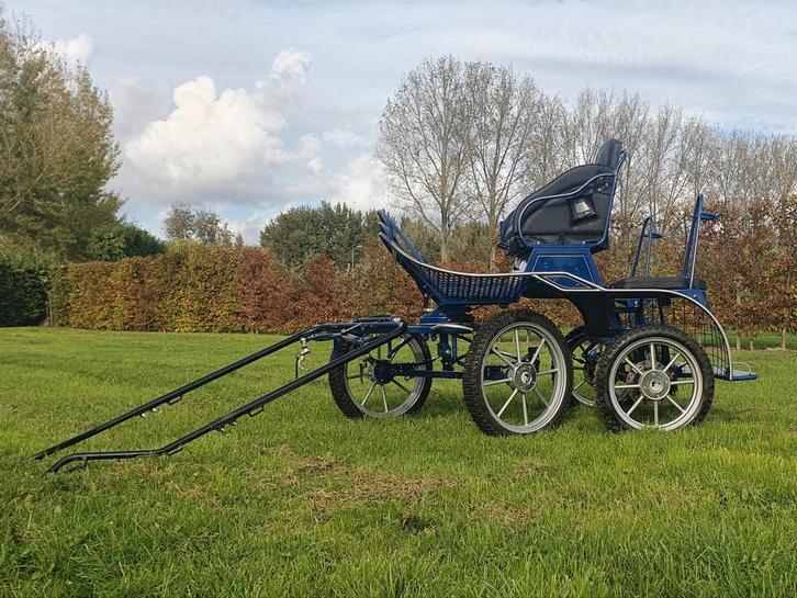 Kutzman maraton/recreatie wagen B-D ponies, Dieren en Toebehoren, Rijtuigen en Koetsen, Zo goed als nieuw, Marathonwagen, Pony