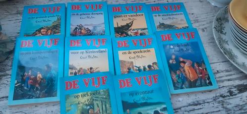 10 delen van De Vijf in nieuwstaat Enid Blyton, Boeken, Kinderboeken | Jeugd | 10 tot 12 jaar, Zo goed als nieuw, Ophalen of Verzenden
