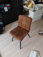 6 Eetkamerstoelen - Gebruikt, Prima Staat, Huis en Inrichting, Ophalen, Gebruikt, Bruin, Metaal