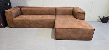 Hoekbank woood bean cognac nubuck geschuurd  beschikbaar voor biedingen