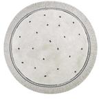 Tapis Petit Vloerkleed | Wit met stippen 110xm diameter, 100 tot 150 cm, 100 tot 150 cm, Rond, Gebruikt