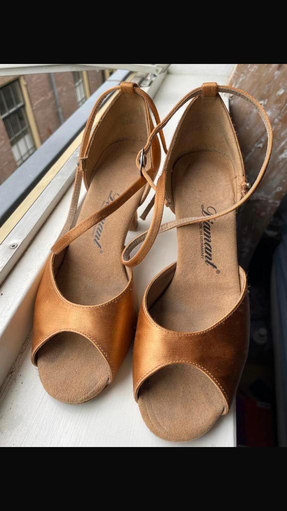 Elegante Diamant Dansschoenen - Maat 38, Kleding | Dames, Schoenen, Gedragen, Dansschoenen, Bruin, Ophalen of Verzenden