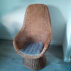 Mooie rieten stoel, kwaliteit! Als nieuw. Hoge rugleuning, Ophalen, Bruin, Riet of Rotan, Eén