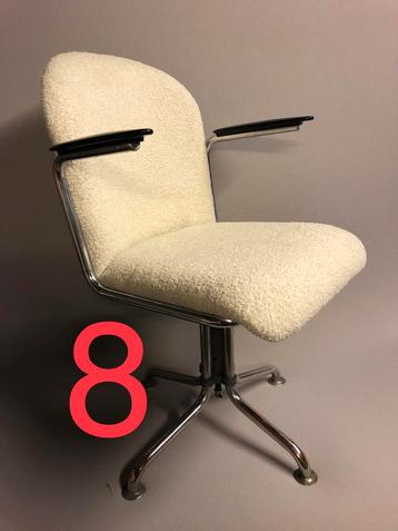 Gispen 356 bureaustoel gerefurbished design vintage 