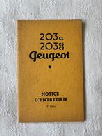 Origineel boekje Peugeot 203 CL, C5, C8, Auto diversen, Handleidingen en Instructieboekjes, Ophalen of Verzenden