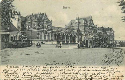 (377-048-009) Groningen Station, Verzamelen, Ansichtkaarten | Nederland, Groningen, Verzenden