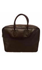 Bordeauxrode lederen aktetas Mulberry, Ophalen of Verzenden, 15 inch, Zo goed als nieuw, Aktetas
