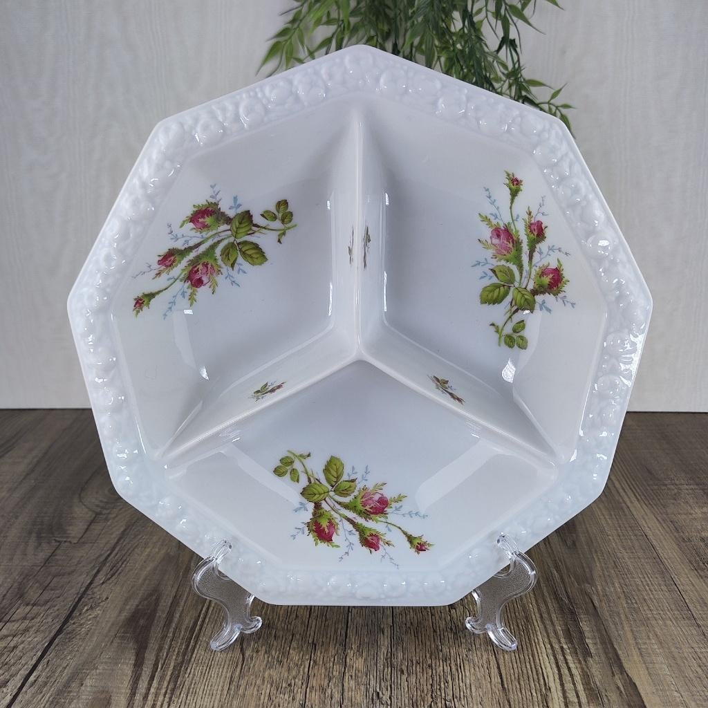 Rosenthal Maria Moosrose Kontinental Drievaksschaal, Antiek en Kunst, Ophalen of Verzenden