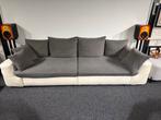 Lounge bank 4 personen | Slaapbank wit/ grijs, Huis en Inrichting, Banken | Bankstellen, Ophalen, Leer, 300 cm of meer, 75 tot 100 cm