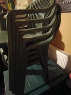Tuinstoelen - Set van 5, Tuin en Terras, Tuinstoelen, Ophalen, Gebruikt, Kunststof, Stapelbaar