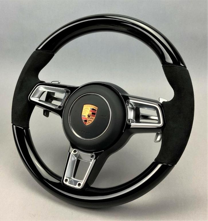 Porsche stuur glanszwart pdk flippers alcantara upgrade, Auto diversen, Tuning en Styling, Ophalen of Verzenden