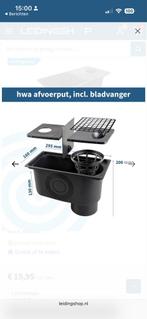 Bielbet HWA Afvoerput met Bladvanger - Nieuw in Verpakking, Doe-het-zelf en Verbouw, Pvc, Overige typen, Nieuw, Ophalen of Verzenden