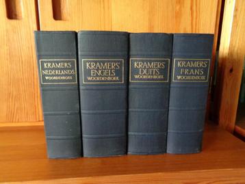 4 Kramers woordenboeken uit 1954 en 1955 beschikbaar voor biedingen