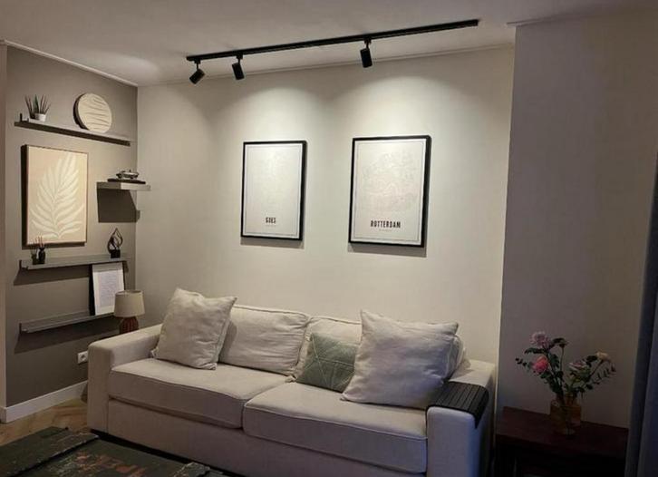 Gratis bank en hocker Goossens, Huis en Inrichting, Banken | Bankstellen, Gebruikt, 200 tot 250 cm, 75 tot 100 cm, Ophalen