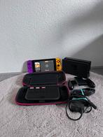 Nintendo switch met 3  spellen, Ophalen of Verzenden, Zo goed als nieuw, Met 2 controllers, Met games