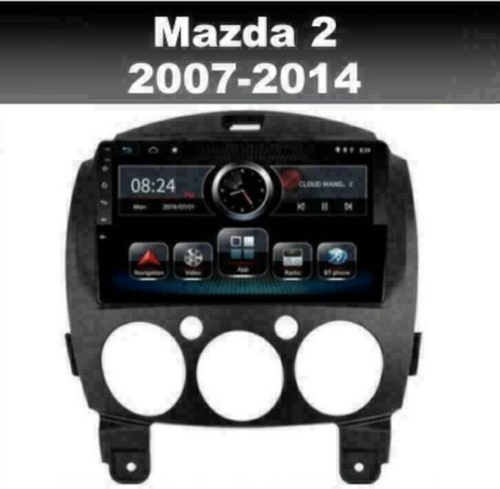 Mazda 2 radio navigatie android 9 wifi dab+ carplay 9inch, Auto diversen, Autoradio's, Nieuw, Ophalen of Verzenden