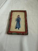 Chinese handgeschilderde rijstpapier tekeningen Qing Dynasty, Antiek en Kunst, Ophalen of Verzenden