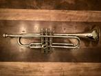 Trompet Martin Busine rvs, Muziek en Instrumenten, Blaasinstrumenten | Trompetten, Ophalen of Verzenden, Zo goed als nieuw, Bes-trompet