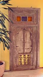 Authentic Antique Rajasthani Haveli Door, Ophalen, Gebruikt, 80 tot 100 cm, Binnendeur