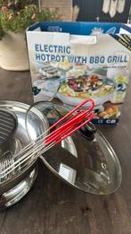 Electric hotpot with grill, Ophalen of Verzenden, Zo goed als nieuw