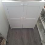 Mooie witte kast met deuren en planken (bezorgen), Ophalen, Met deur(en), 50 tot 100 cm, Zo goed als nieuw