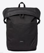 Sandqvist Alfred Black Backpack Zwart Laptop 22L, Ophalen of Verzenden, Zo goed als nieuw, 25 tot 40 cm