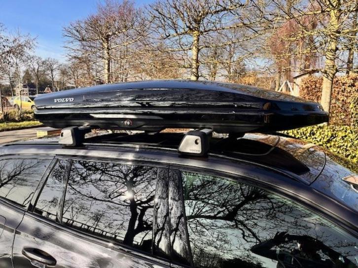 Volvo V60 dakdragers + Thule Dakkoffer Dynamic 800 Zwart, Auto diversen, Dakkoffers, Gebruikt, Ophalen