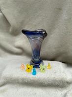 Vaas 14cm •  Kobaltblauw • Kristalunie Maastricht • Nanninga, Huis en Inrichting, Blauw, Ophalen of Verzenden, Minder dan 50 cm
