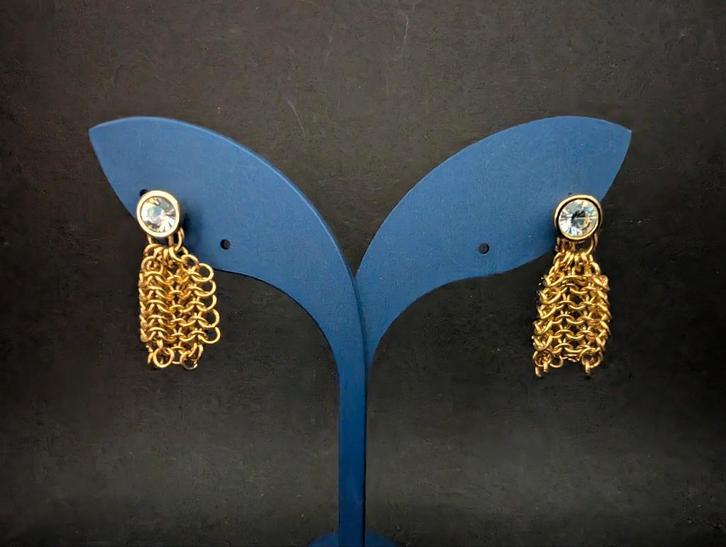 Swarovski vintage oorclips, Verzamelen, Swarovski, Zo goed als nieuw, Figuurtje, Ophalen of Verzenden