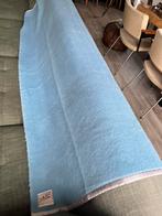 Hele mooie blauwe vintage wollen deken, Ophalen of Verzenden, Zo goed als nieuw