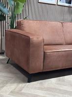 Industriële Cognac Hoekbank - 300 x 250, Huis en Inrichting, Banken | Bankstellen, -, -, 300 cm of meer, Leer