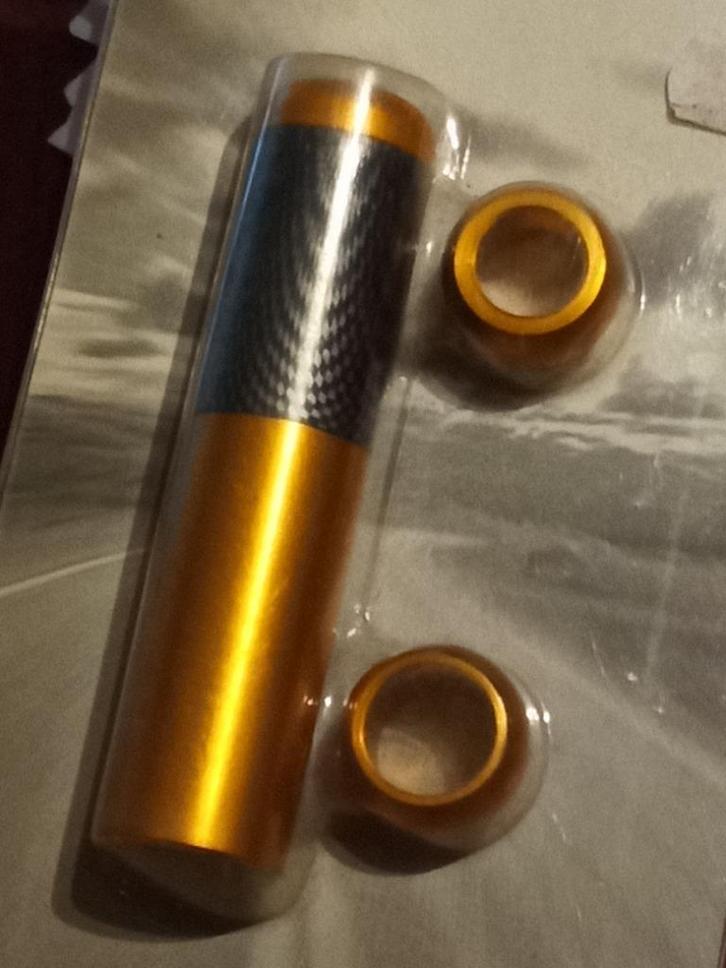 universeel handrem greep cover in goud/carbon look, Auto diversen, Tuning en Styling, Ophalen of Verzenden