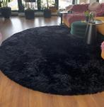 Rond Carpet,Vloerkleed merk Longbarn Ripe 300cm, Ophalen, Tijdloos Modern, Zwart, Rond