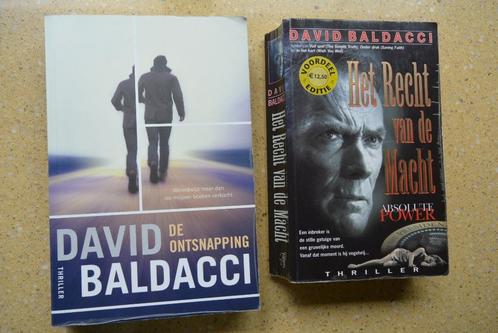 2x David Baldacci De ontsnapping + Het recht van de macht, Boeken, Thrillers, Gelezen, Amerika, Ophalen of Verzenden