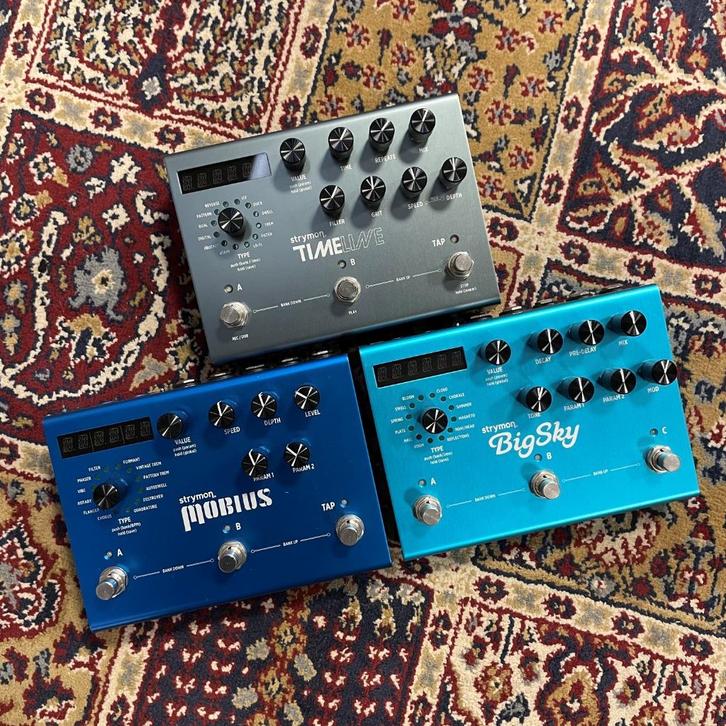 Strymon pedalen (Big Sky, Mobius & Timeline), Muziek en Instrumenten, Effecten, Zo goed als nieuw, Delay of Echo, Reverb, Overige typen