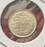 10 Cent 1941 - Koningin Wilhelmina zilver, Postzegels en Munten, Munten | Nederland, Zilver, Ophalen of Verzenden, 10 cent, Koningin Wilhelmina
