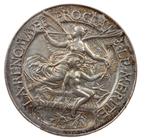 Bronzen Franse medaille, La Renomee Proclame le Merite, Postzegels en Munten, Penningen en Medailles, Verzenden, Brons, Buitenland