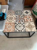 Salontafel met portugese tegels, Huis en Inrichting, Ophalen, 50 tot 100 cm, 50 tot 100 cm, Zo goed als nieuw
