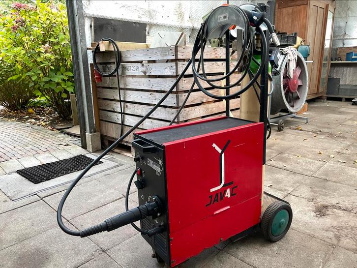 Javac 160A mig mag lasapparaat, Doe-het-zelf en Verbouw, Gereedschap | Lasapparaten, Zo goed als nieuw, Co2, 150 tot 250 ampère