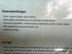 sneeuwkettingen, Ophalen, Zo goed als nieuw