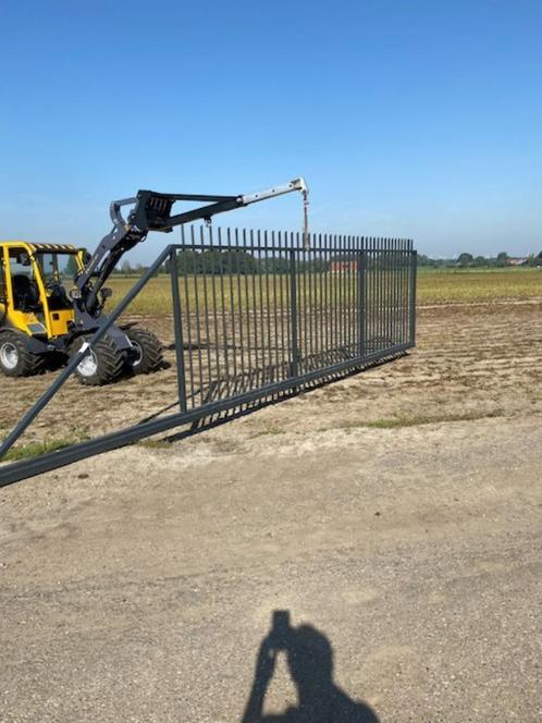 schuifpoort antraciet 6x2, Tuin en Terras, Tuinpoorten, Nieuw, Schuifpoort, IJzer, 150 tot 200 cm, 200 cm of meer, Ophalen