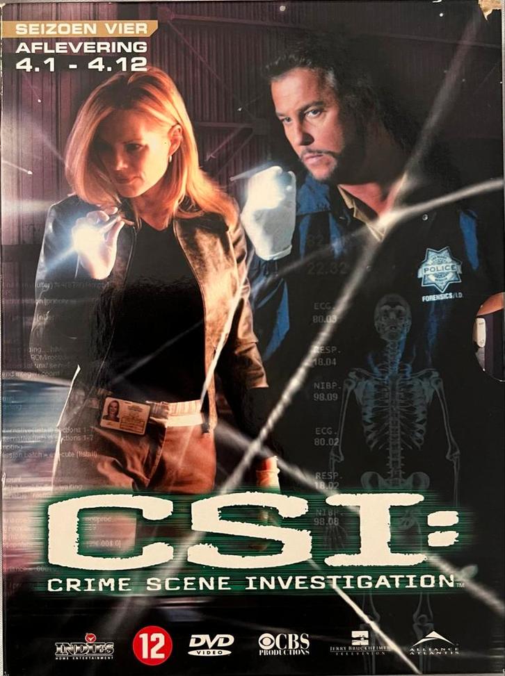 CSI: Crime Scene Investigation - Seizoen 4 DVD, Cd's en Dvd's, Dvd's | Tv en Series, Zo goed als nieuw, Thriller, Vanaf 12 jaar