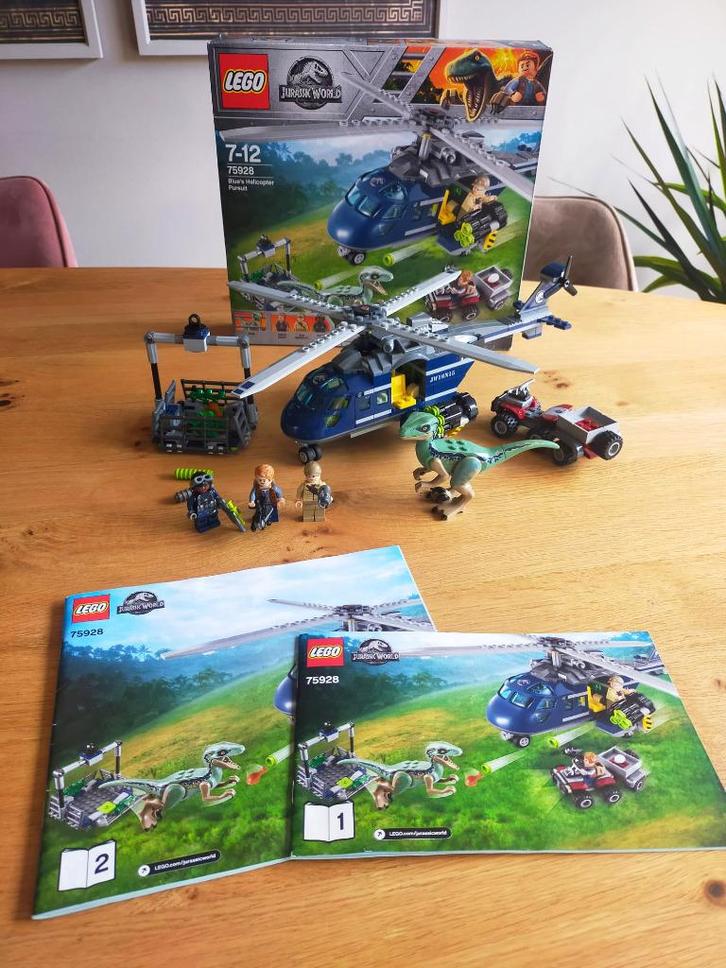 LEGO 75928 - Jurassic World helicopter, Kinderen en Baby's, Speelgoed | Duplo en Lego, Gebruikt, Lego, Complete set, Ophalen of Verzenden