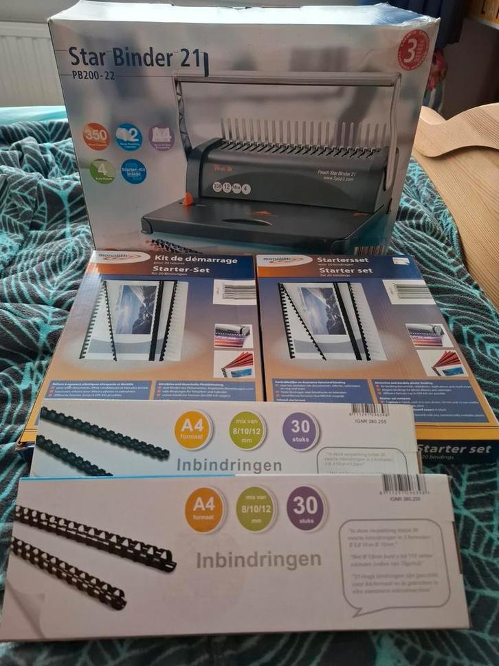 Star Binder 21 Inbindmachine + Accessoires, Diversen, Bureau-accessoires, Zo goed als nieuw, Ophalen of Verzenden