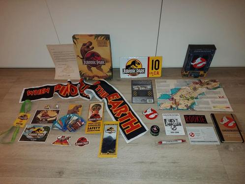 Ghostbusters & Jurassic Park film memorabilia Collector item, Verzamelen, Film en Tv, Zo goed als nieuw, Film, Beeldje, Replica of Model