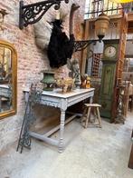 tafel marmer eettafel dressoir keukeneiland oude antieke, Ophalen of Verzenden, Gebruikt, Rechthoekig, 50 tot 100 cm