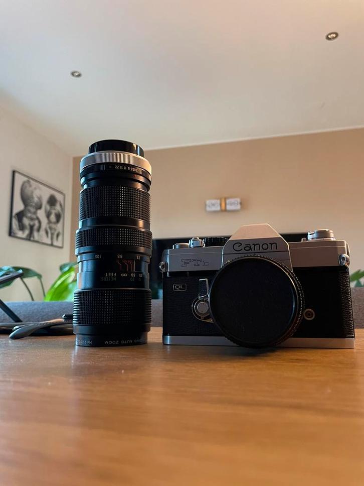 Canon FTB QL Analoge Camera, Audio, Tv en Foto, Fotocamera's Analoog, Gebruikt, Spiegelreflex, Canon, Ophalen of Verzenden