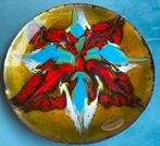 MAS Art Spain emaille -op koper-bord 17 cm, Antiek en Kunst, Ophalen of Verzenden